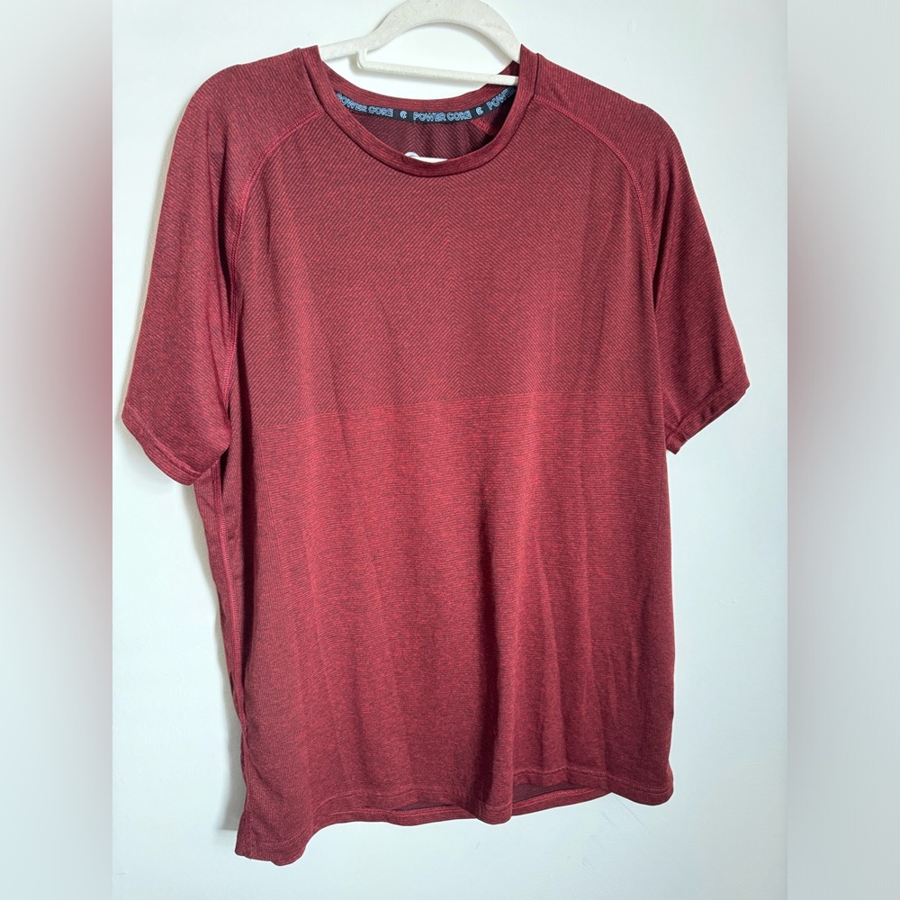 Champion Men's Burgundy Short Sleeve Tee